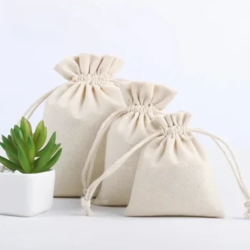 1 Máy Tính Tự Nhiên Cao Cấp Lanh Lưu Trữ Túi Dây Rút Quà Tặng Giáng Sinh Gói Túi Nhỏ Nhà Tổ Chức Bao Cotton