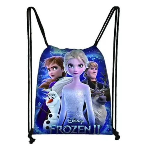 ʻO Disney Frozen Anna Elsa i kēlā me kēia lā ʻeke maʻamau no nā keikikāne kaikamahine Knapsack drawstring ʻeke ʻeke kūʻai ʻeke kūʻai kahakai.