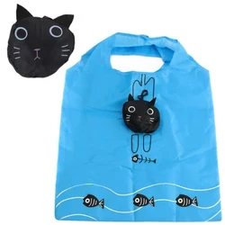 Bolsa de compras con forma de Animal para perro y Panda, bolsas plegables para almacenamiento de comestibles, bolso de compras reutilizable, bolso de compras, nuevo