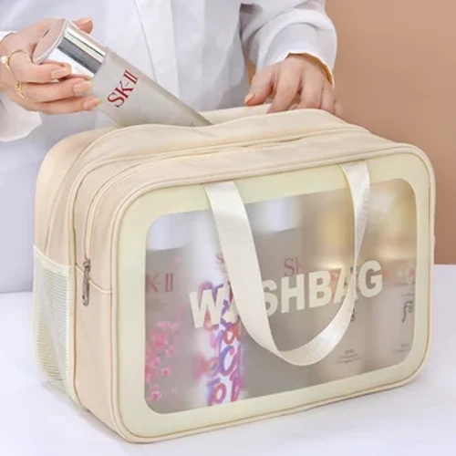 Túi trang điểm tách ướt ướt di động Túi vệ sinh Du lịch cần thiết cho công suất lớn Túi lưu trữ túi tập thể dục Bơi cần thiết