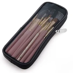 Makeup Brush Travel Case Cosmetic Toiletry Bag Organizer para sa Mga Lalaki Babae Mga Tool sa Pagpapaganda Mesh Dopp Kit Pouch Wash Storage Accessories