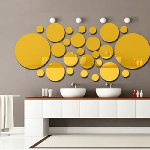 3D Gương Dán Tường Trang Trí Nhà Lục Giác Trang Trí DIY Có Thể Tháo Rời Phòng Khách Decal Nghệ Thuật Đồ Trang Trí Cho Trang Trí Nhà Vật Dụng