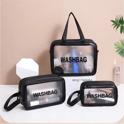Portable Reeswäschbeutel Weiblech Transparent Waasserdicht Makeup Späicherbeutel Grouss Kapazitéit Kosmetesch Organisator Schéinheet Fraen Case