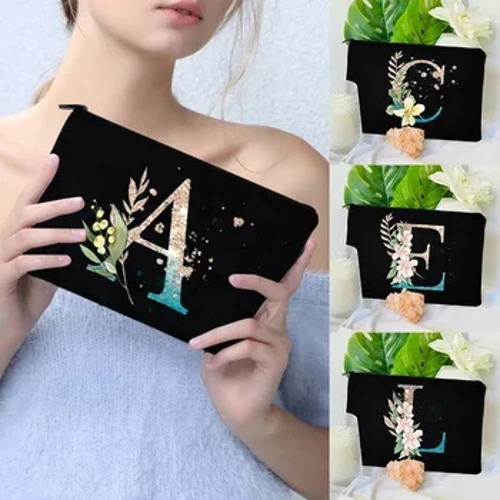 Gradient Initial Makeup Torbice s patentnim zatvaračem Modna putna WC toaletna torbica za ruževe Torbica za djevojačku večer Kozmetička torbica za djeveruše