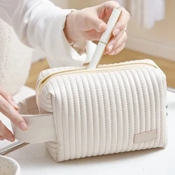 Bag Cosmetig Lady Merched PU Colur Bag Toiletry Gwrth-ddŵr Teithio Golchwch Pouch Achos Harddwch Cludadwy Bag Storio Anrhegion Trefnydd