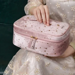 Hiki ke kiʻekiʻe i waho o ke kaikamahine Makeup ʻeke Wahine Cosmetic Bag Toiletries Organizer Waterproof Female Storage Make up Cases