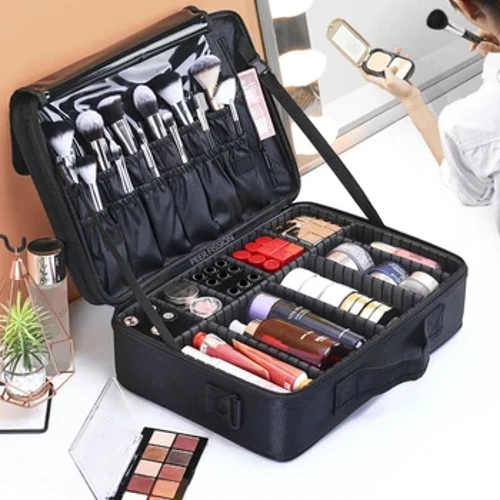 Túi đựng đồ trang điểm bằng vải Oxford mới Dung tích lớn có ngăn đựng mỹ phẩm du lịch cho nữ