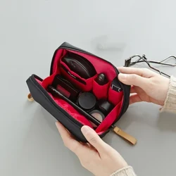 2023 Newydd Merched Bag Cosmetig Lliw Solid Arddull Corea Colur Bag Bag Toiletry Bag Dal dwr Trefnydd Colur Achos bag moethus