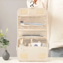 Ansawdd Uchel Merched Bagiau Colur Teithio Bag Cosmetig Toiletries Trefnydd Storio Dal Dŵr Neceser Hongian Bag Golchi Ystafell Ymolchi