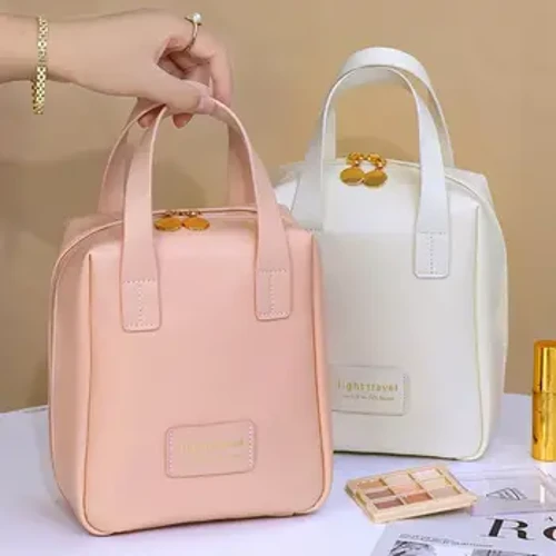ʻEke Hoʻomaʻemaʻe Hiki i ka nui o ka ʻeke holoi holoi ʻeke PU ʻili ʻeke waihona ʻeke make-up organizer mea hoʻohana me ka lima.