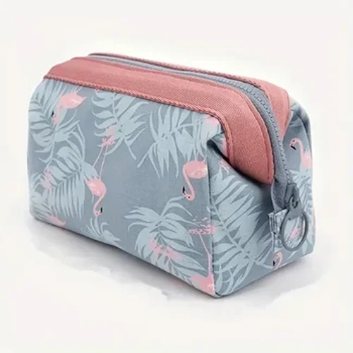 Make-uptas voor dames, flamingo, reisbenodigdheden, toilettas, draagbare make-uptas, organisator, opbergtas met grote capaciteit