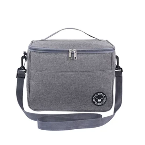Tas Makan Siang Portabel Kotak Termal Makanan Tahan Air Tahan Air Kotak Makan Pendingin Kantor Kanthi Tali Bahu Insulated Case