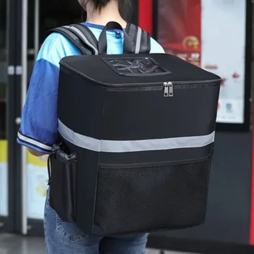 Túi giữ nhiệt cực lớn 35L Túi làm mát Túi tủ lạnh Hộp tươi Giữ thực phẩm giao hàng Ba lô Túi mát cách nhiệt