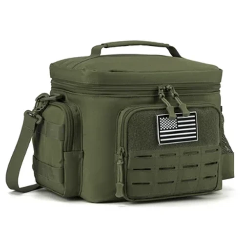 Taktisk lunsjboks for menn Militær Heavy Duty Lunsjpose Arbeid Lekksikker isolert Slitesterk termisk kjølebag Måltid Camping Piknik