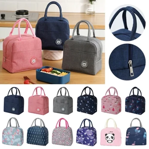Sac à déjeuner poignée isolation sac isotherme pour femmes enfant boîte à déjeuner pique-nique voyage Portable stockage des aliments petit déjeuner sac de nourriture thermique