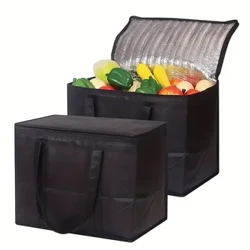 Bolsas de supermercado aislantes de gran capacidad Bolsa de enfriamiento suave y reutilizable Ligero de comida para comida para comida para comida para comida para comida para comida para comida para llevar en frío caliente