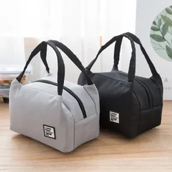 Bag Cinio Tote Symudol Blwch wedi'i Inswleiddio Cynfas Cynhwysydd Bwyd Oer Thermol Picnic Ysgol Dynion Merched Plant yn Teithio Bocs Cinio Cadw'n Gynnes