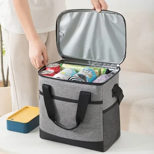 Tote met grote capaciteit Bento geïsoleerde lunchtas Picknickvoedsel Lunchbox Opslag Ijskoeler Thermische tas Draagbare koelkast thermische tas