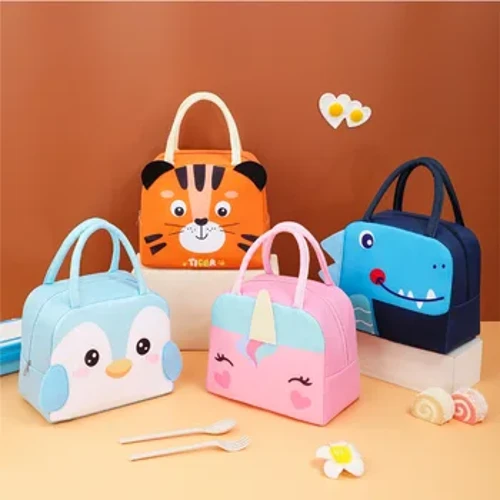 Kawaii Taşınabilir Buzdolabı Termal Çanta Kadın çocuk Okul Termal Yalıtımlı yemek kabı Tote Gıda Küçük Soğutucu Çanta Kılıfı
