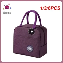 1/3/6PCS Bärbar isolerad matkasse för kvinnor Barn Kylarväska Picknick Mat Termisk behållare Arbete Resor Lunchväska Bento