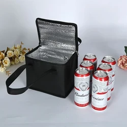 Bärbar lunchkylare Ölleveranspåse Vikbar isolering Picknick Ice Pack Matväska Värmepåse Dryckebärare Isolerade påsar