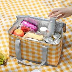 Dã Ngoại Túi Cách Nhiệt Đựng Thực Phẩm Bia Ngoài Trời Dày Màng Nhôm Mát Túi Cắm Trại Túi Xách Tay Chống Nước Hộp Cơm Trưa
