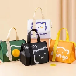 Isolerad matväska för kvinnor Barn Kylväska Termisk väska Bärbar Lunchlåda Ispaket Tote Mat Picknickpåsar Lunchväskor