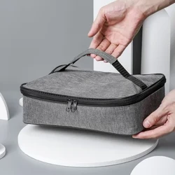 Fyrkantig isolerad matkasse för kvinnor Termisk kylare Bento Box-påsar Matbärare Bärbar Rese Picknick Leverans Måltidsbehållare