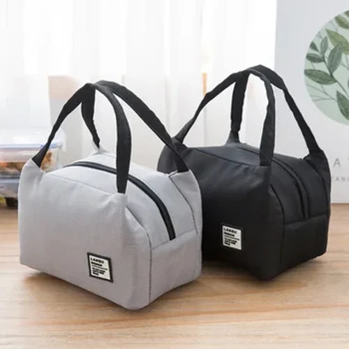 Mála Lón Lóin Dubh Iniompartha Málaí Teirmeacha Bosca Lóin Inslithe Mála With Do Mhná Fir Kid Kid Málaí Bia Tote Áisiúil Pouch Pouch