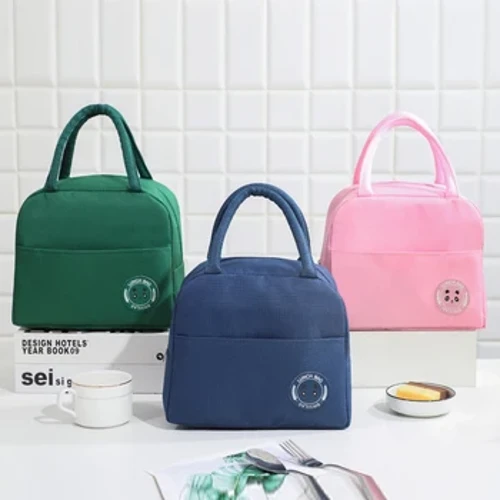 Bento Bag Bear Label 600D Oxford Cloth Thickened Aluminum Foil Insulation Waterproof Matibay Magaang Lunch Box