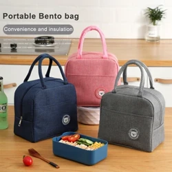 Kotak Makan Siang Portabel Ice Pack Tote Tas Piknik Makanan Tas Pendingin Tas Termal Tas Makan Siang Terisolasi untuk Wanita Anak Tas Makan Siang untuk Kerja