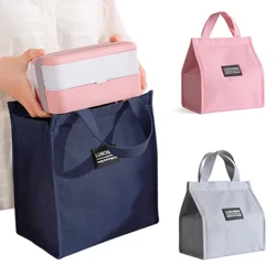 Termisk isolerte lunsjposer for menn kvinner Oxford klut Bento Box Organizer Bærbar matpose Kjølebag Tote Matoppbevaringsposer