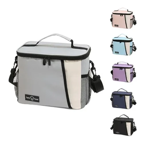 Sac à déjeuner isolé grands sacs à déjeuner pour femmes hommes sac à déjeuner réutilisable avec bandoulière réglable