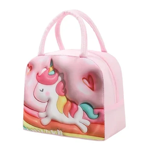 Lunch Bag Thickened Handheld Insulated Lunch Box Bag Children Cute With Meals Lunch Box Bag