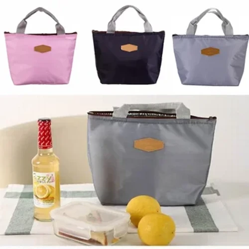 I-Thermal Insulated Lunch Bag Outdoor Camping Ipikiniki Yokudla Kweziphuzo Ezipholile Isikhwama Sokuhamba Ibhulakufesi Ibhokisi Lesikole Sezingane Isikhwama Se-Bento