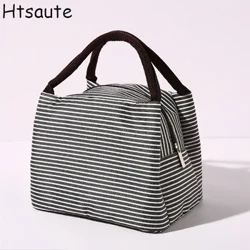 Portable Lunch Bags Thermal Insulation Lunch Box Storage Bag Children's School Lunch Box Bag Picnic Storage Large Capacity Tote
