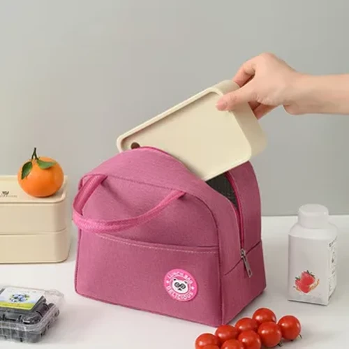 Bento Bag Oxford Kangaspaksutettu piknikkassi Lämpöruokakassi Vedenpitävä iso kapasiteetti kannettava kestävä kevyt lounaskassi