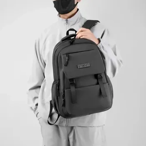 Rucsac pentru bărbați, simplu de afaceri, de mare capacitate, pentru studenți de liceu, geantă de călătorie pentru computer