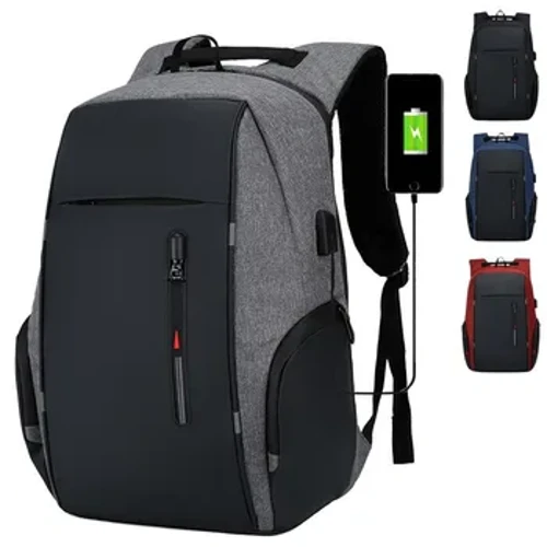 Sırt çantası Erkekler USB Şarj Su Geçirmez 15.6 Inç Dizüstü Rahat Oxford Erkek Iş Çantası Mochila Bilgisayar Dizüstü Sırt Çantaları