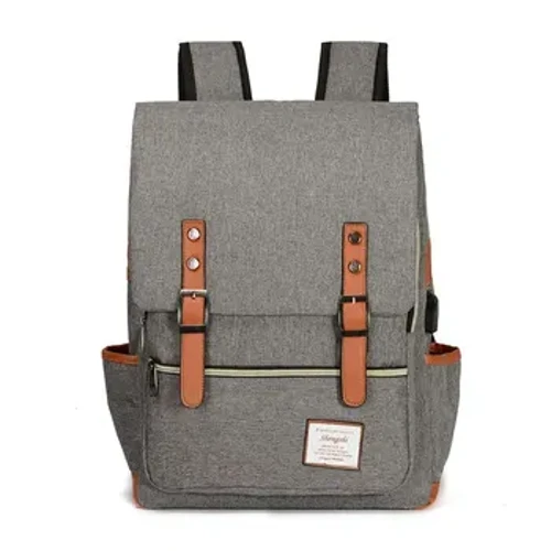 Éadach Rilibegan Oxford Backpack Acmhainne Móra USB Retro Backpack Allamuigh Taisteal Backpack Gnó