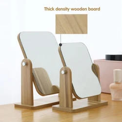 Isibuko Esihlobisayo se-HD Classic Table Mirror Isisekelo Sokhuni Esimile esingu-360 Degree Rotation Stable for Dressing Table Desk