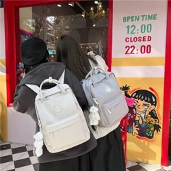 Backpack Ar gyfer Pobl Ifanc Ysgol Ddu Ffasiwn Merched Bag Capasiti Mawr Merched Bag Llyfr Teithio Busnes Merch Dal dwr NEWYDD Mochila