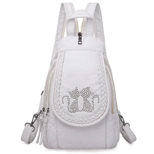 Pecyn Cefn Arddull yr Haf Backpack Ladies Leather Backpack 3 Mewn 1 Women Bagpack Backpack Teithio Bach ar gyfer Merched yn eu Harddegau Sac A Dos Mochila