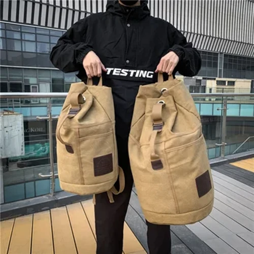 Sport Stor kapacitet Rejserygsække Mandlige Bagage Lærredsspand Skuldertaske Mand Vandreture Duffeltasker Mænd Rygsæk Udendørs