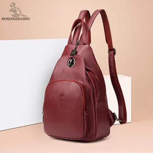 Rucsacuri de modă mici pentru femei Rucsac negru de designer Geanta cu carte de înaltă calitate din piele PU Geantă de piept pentru femei Mochila de călătorie ocazională