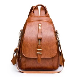 Style Vintage femmes sac à dos souple en cuir PU femmes sac à dos mode décontracté femmes sac femme sacs à dos Mochila Bolsos