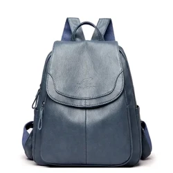 Bagpack Kvinnlig läderryggsäck Designer axelväskor för kvinnor 2022 Ryggsäck Skolväskor för tonårsflickor Mochila Feminina