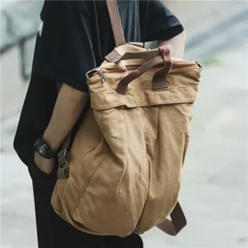 ʻeke paʻa kala paʻa laptop canvas wahine ʻeke ʻeke kiʻekiʻe no nā kaikamahine ʻōpio huakaʻi hele Mochila Mujer