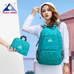 PLAYKING Lättvikts nylon hopfällbar ryggsäck Flerfärgad Vattentät Utomhussport Camping Vandring Resehopfällbara väskor