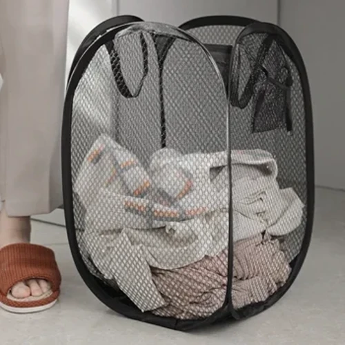 Waszak Pop-up Mesh Wassen Opvouwbare wasmand Zakmand Opslag Vuile kleren Mand Kleding Oceaan Balopslag